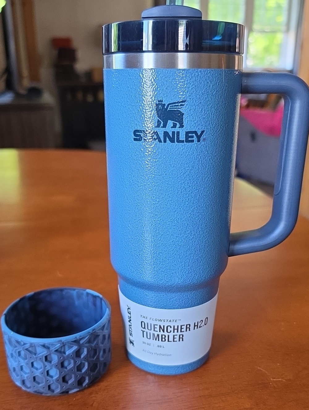 Stanley 30 Oz  Quencher H2.0 Tumbler - Hammertone Lake Blue